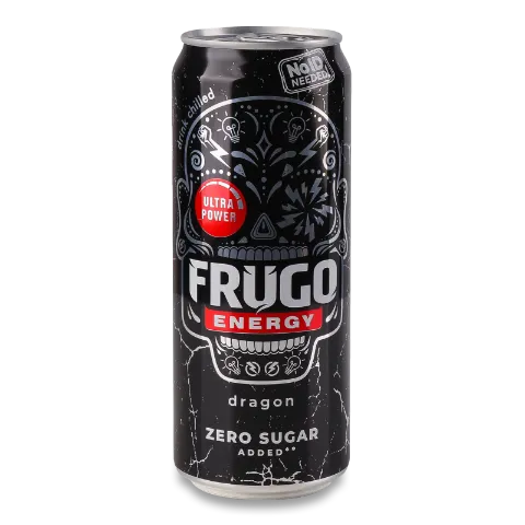 Напій енергетичний Frugo Wild Punch Black безалкогольний з/б