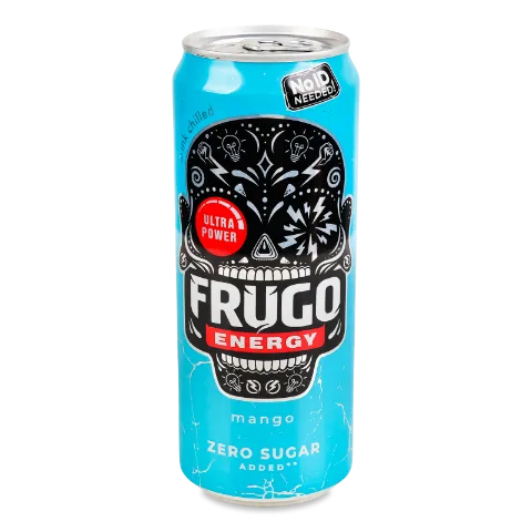 Напій енергетичний Frugo Wild Punch Blue безалкогольний з/б