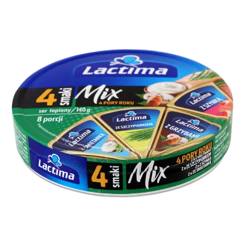 Сир плавлений Lactima «Чотири пори року» мікс 40%