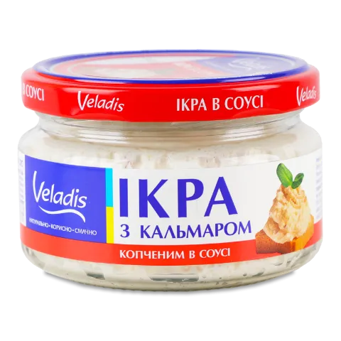 Ікра оселедця Veladis з кальмаром с/б