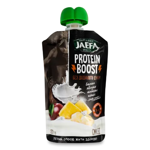 Смузі Jaffa Protein Boost банан-яблуко-ананас-кокос-сир