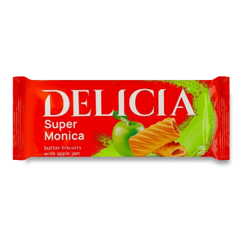Печиво Delicia Супер-Моніка з яблучним повидлом
