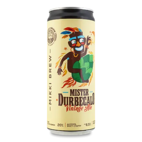 Пиво Mikki Brew Mister Durbecalo светлое н/ф ж/б