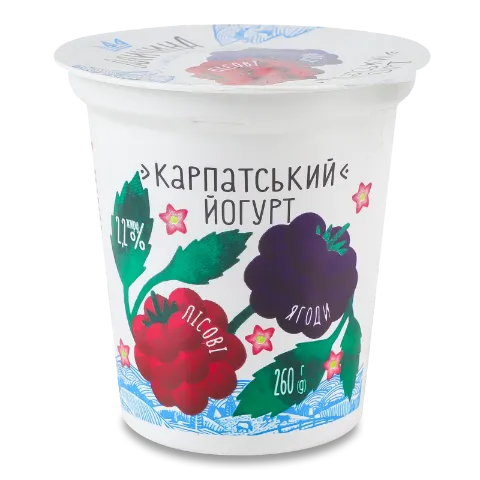 Йогурт «Галичина» лісові ягоди 2,2%