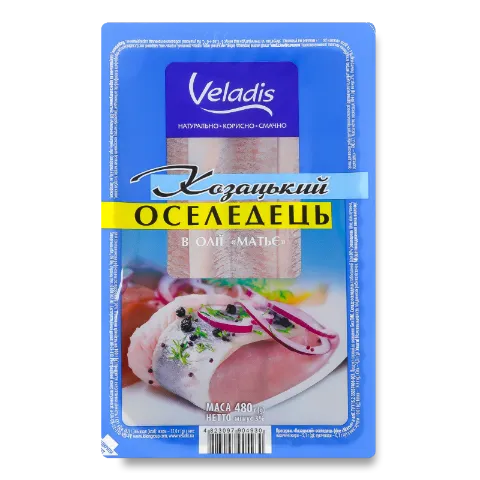 Сельдь Veladis Казацкая филе матье в масле