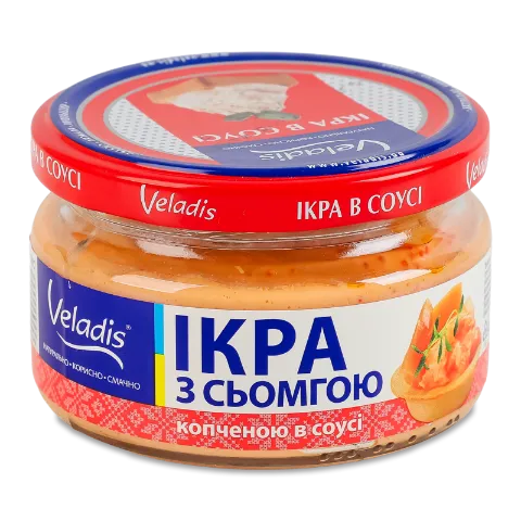 Ікра Veladis з сьомгою в соусі