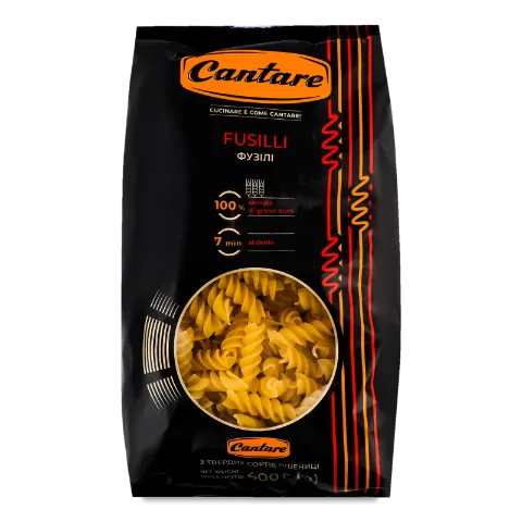 Вироби макаронні Cantare Fusilli