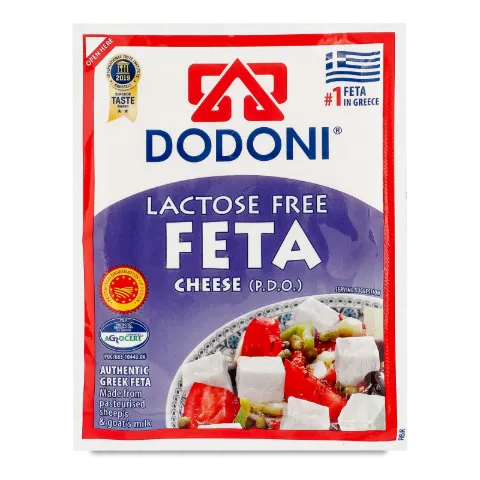 Сир Dodoni «Фета» безлактозний з козячого та овечого молока 43%