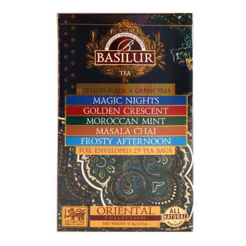 Асорті чаю чорний-зелений Basilur Oriental
