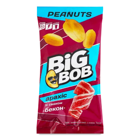 Арахіс Big Bob смажений зі смаком бекону