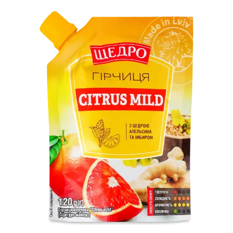 Горчица Щедро Citrus mild д/п
