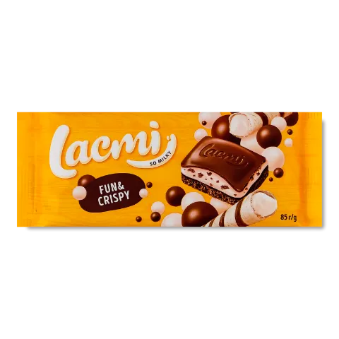 Шоколад Roshen Lacmi молочний Bubble Crisp пористий