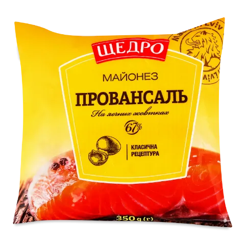 Майонез «Щедро» «Провансаль» 67%