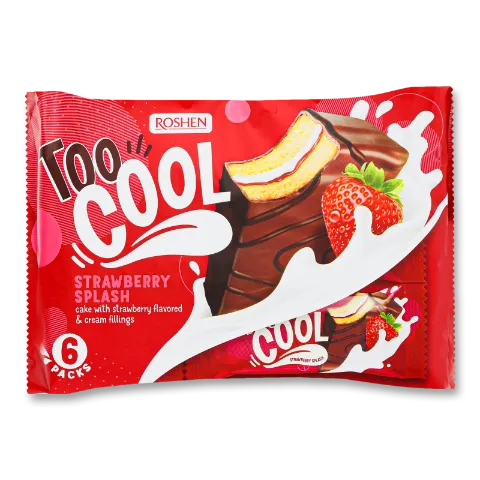 Тістечко Roshen Too Cool Strawberry Splash