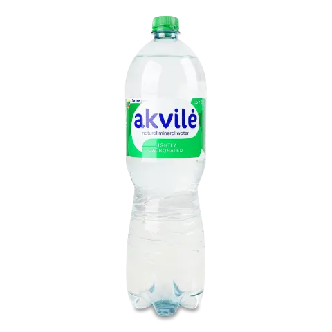 Вода мінеральна Akvile середньогазована