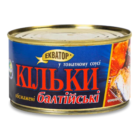 Кільки «Екватор» «Балтійські» обсмажені в томатному соусі