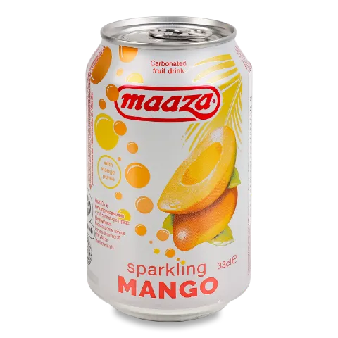 Напиток соковый Maaza манго газированный ж/б