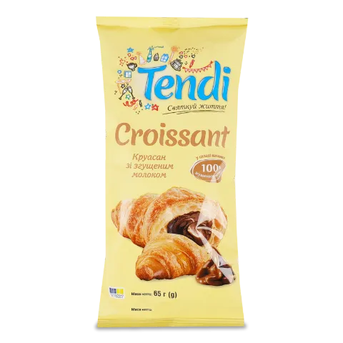 Круасан Tendi зі згущеним молоком