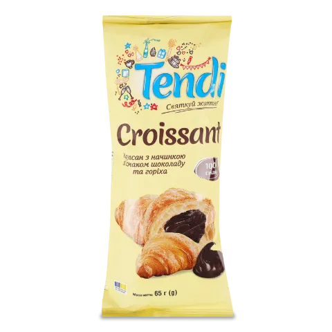 Круасан Tendi з начинкою зі смаком шоколаду та горіха