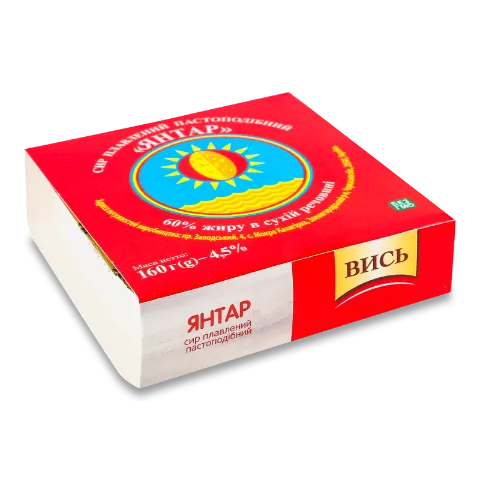 Сир плавлений «Вись» «Янтар», ванночка