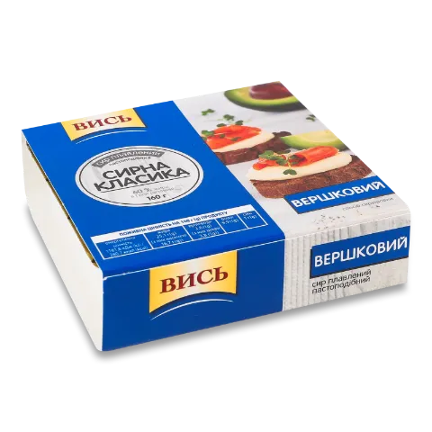 Сир плавлений «Вись» «Вершковий», ванночка