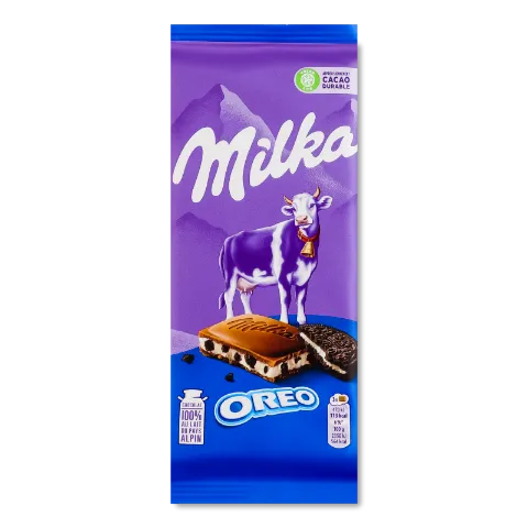 Шоколад молочный Milka со вкусом ванили и Oreo