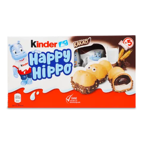 Вафлі Kinder Happy Hippo Cacao