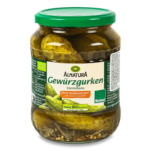 Огурцы Alnatura органические консервированные