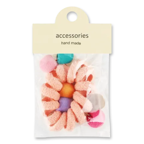 Резинка для волосся Пружина з помпонами Y18