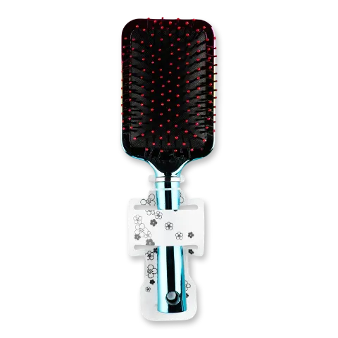 Щітка масажна д/волосся прямокутна блак-бронз Y33