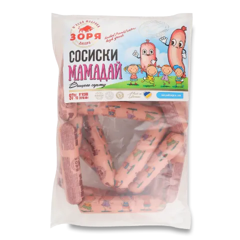 Сосиски Зоря Мамадай п/а в/г В*