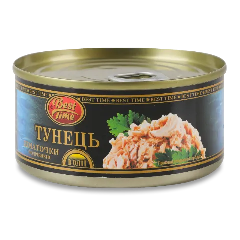 Тунец Best Time кусочки измельченные в масле В*