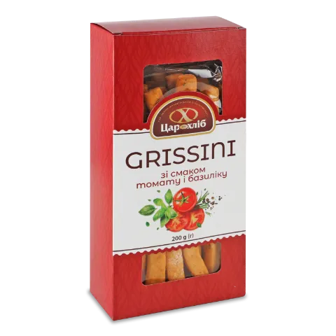 Печиво Цар-Хліб Grissini томат-базилік