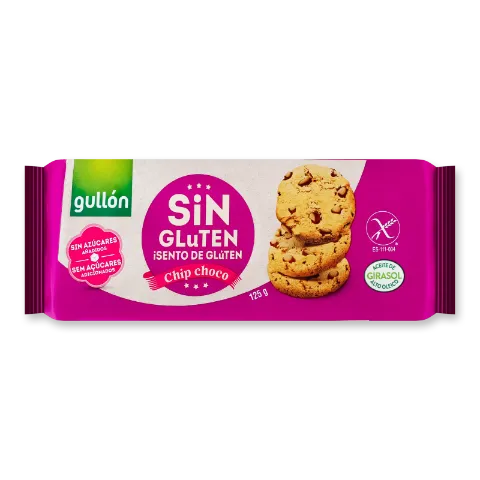 Печиво Gullon Chip Choco без глютену та цукру