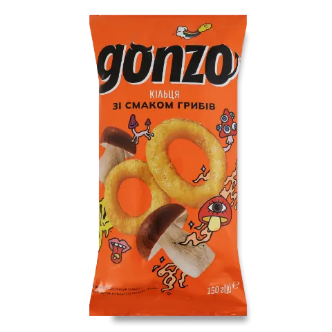 Кільця кукурудзяні Gonzo зі смаком грибів