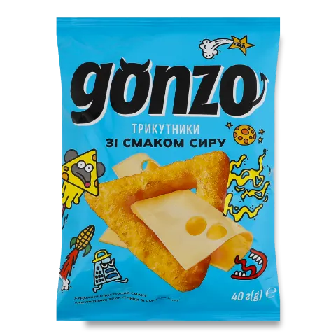 Трикутники кукурудзяні Gonzo зі смаком сиру