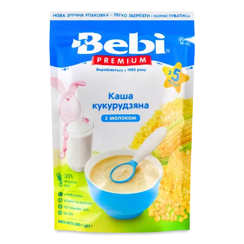 Каша кукурудзяна Bebi молочна