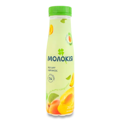 Йогурт «Молокія» «Абрикос» 1,4%, пляшка