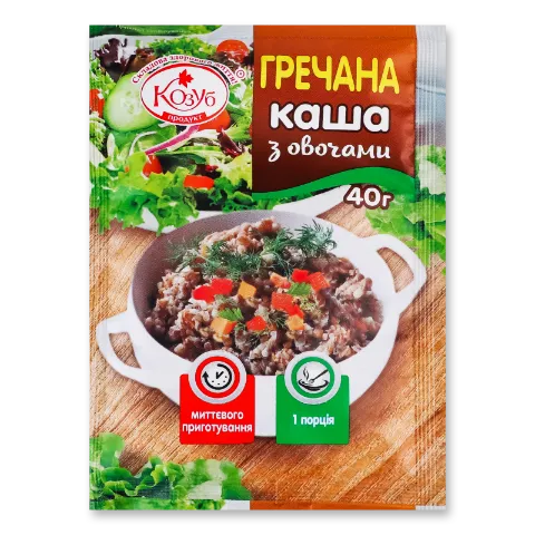 Каша «Козуб продукт» гречана з овочами