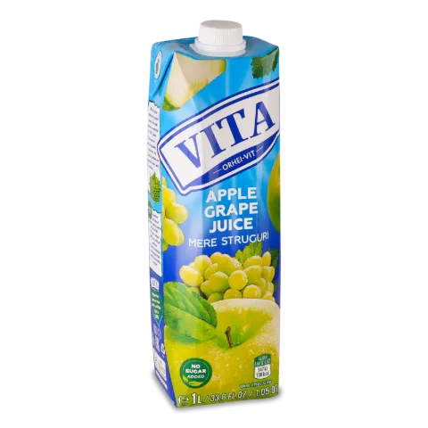 Сік Vita яблуко-виноград без цукру