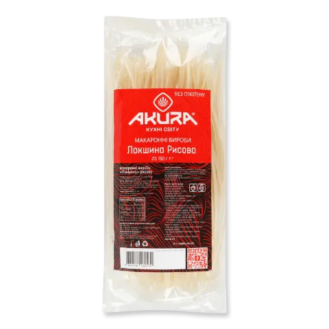 Лапша Akura рисовая 150г