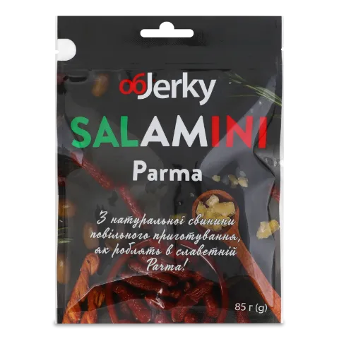 Ковбаски Objerky Salamini Parma сиров'ялені