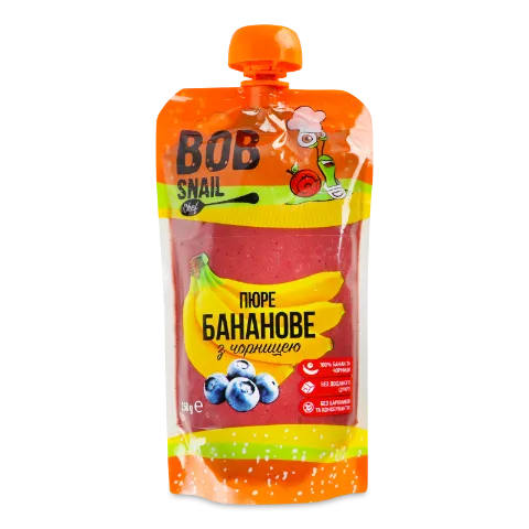 Пюре Bob Snail банан-чорниця