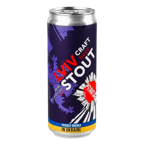 Пиво Правда Lviv Stout темное нефильтрованное ж/б
