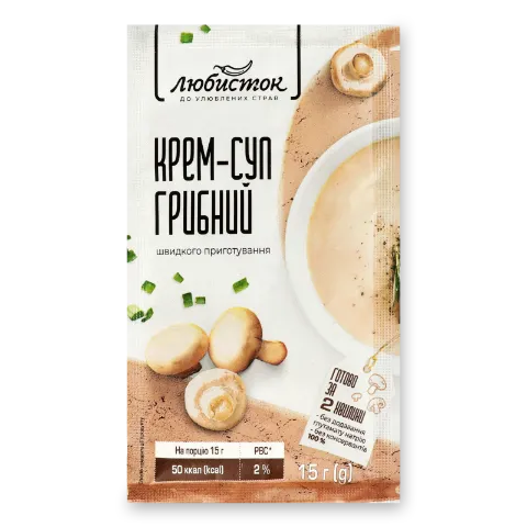 Крем-суп «Любисток» грибний