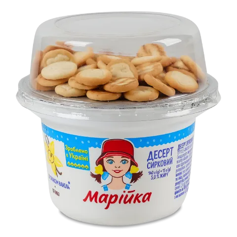 Десерт сирковий «Марійка» з печивом 5%