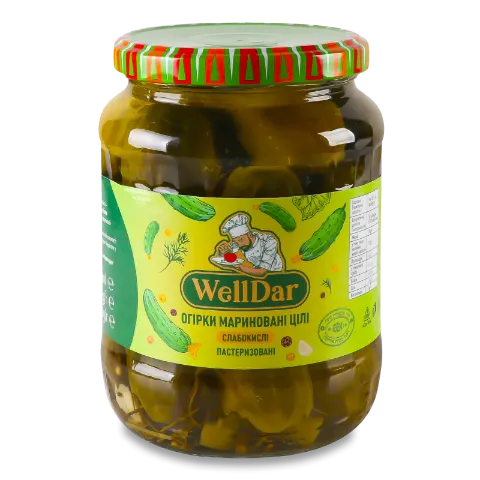 Огірки WellDar мариновані