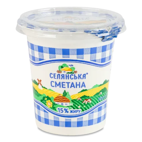 Сметана «Селянська» 15%