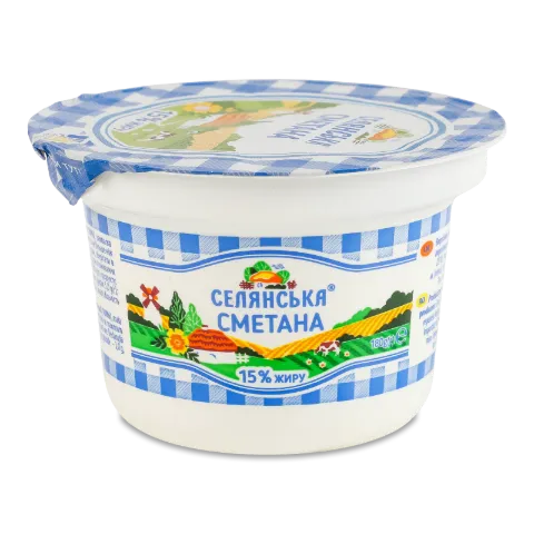 Сметана «Селянська» 15%