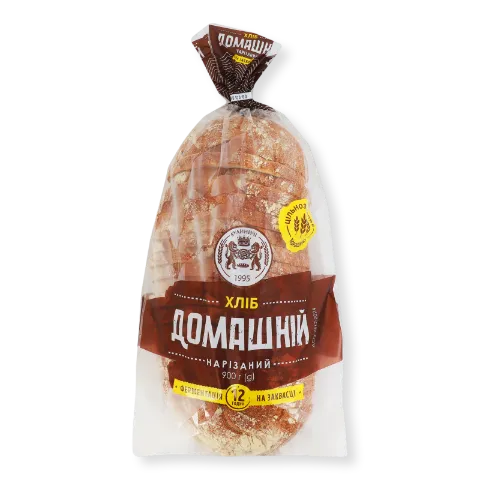 Хліб «Кулиничі» «Домашній» на заквасці нарізаний